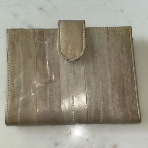 Lee Sands Eelskin tan wallet Vintage